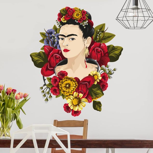 Wall stickers Frida Kahlo - Roses