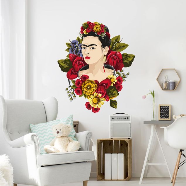 Wall sticker - Frida Kahlo - Roses