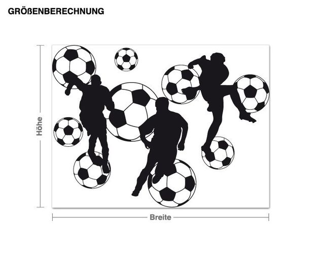 Wall sticker - Football Collage