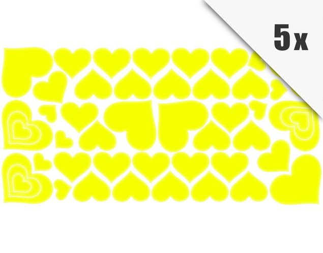Wall sticker - Hearts 250 pcs Set