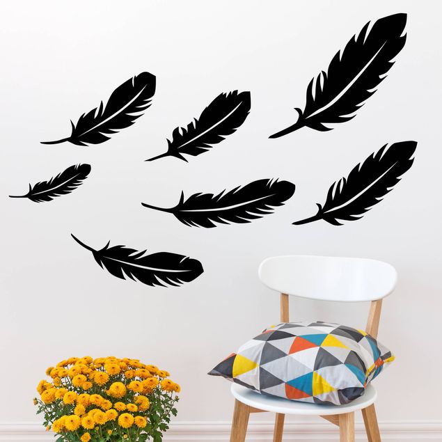 Wall stickers indians 7 Feathers