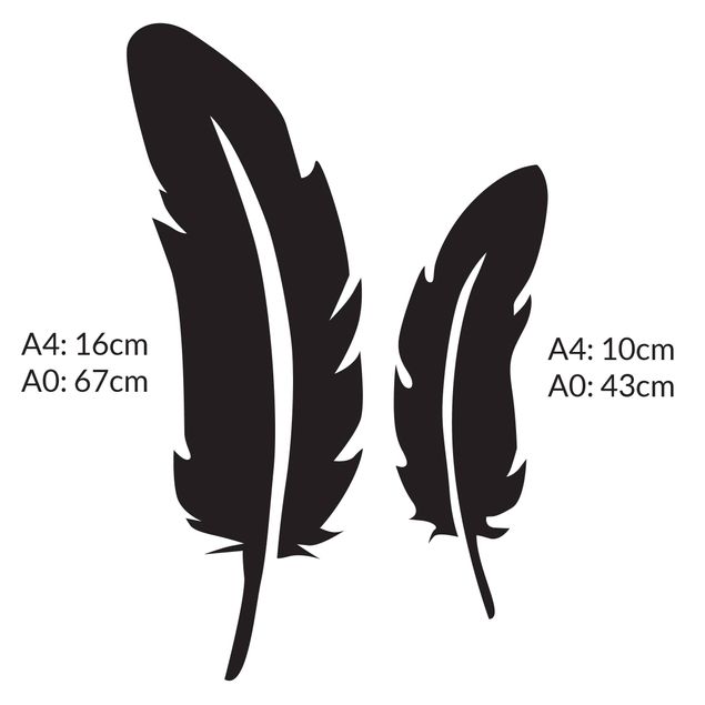 Wall sticker - Gentle feathers