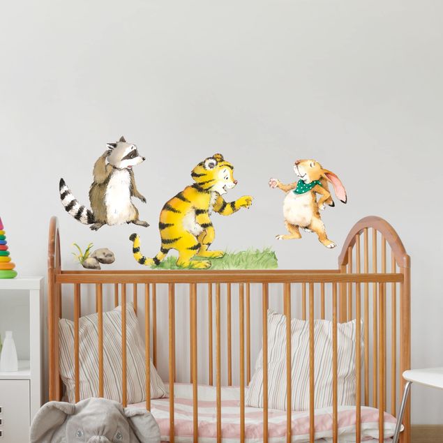Tree wall art stickers Little Tiger - Friends Set