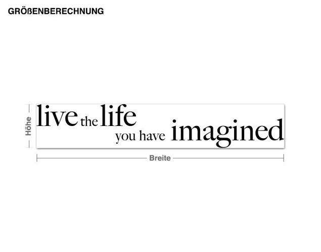 Wall sticker - Live the Life
