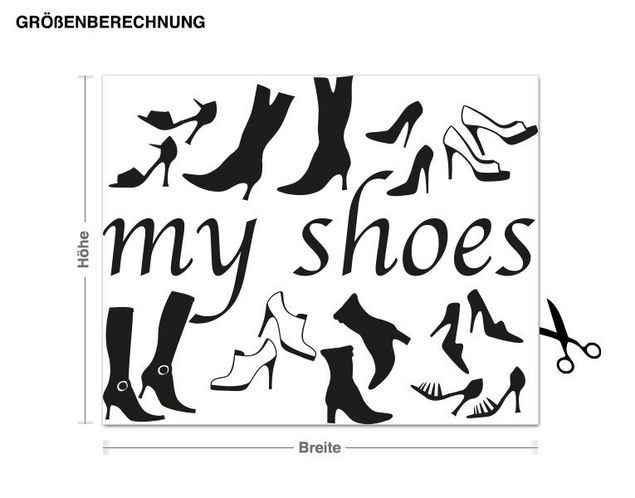 Wall sticker - My Shoes