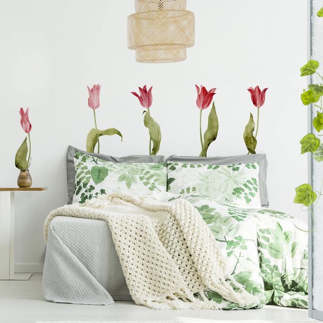 Wall stickers Red Tulips Watercolour