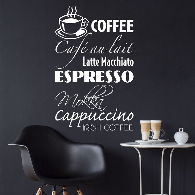 Wall decals quotes No.SF130 Coffee