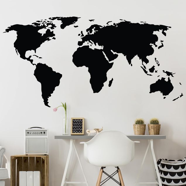 Atlas wall sticker World map