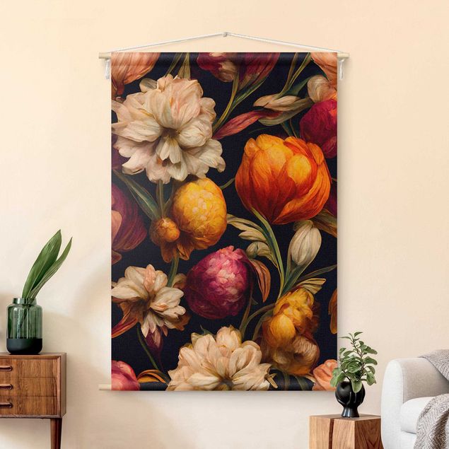 extra large tapestry Warm Bouquet