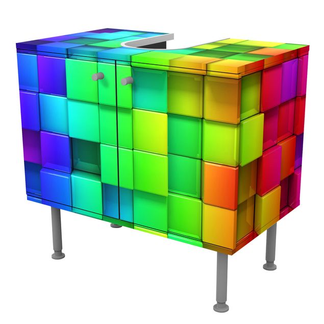 Wash basin cabinet design - 3D Cubes