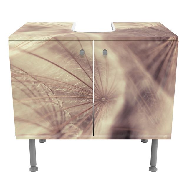 Wash basin cabinet design - Detailed Dandelion Macro Shot With Vintage Blur Effect