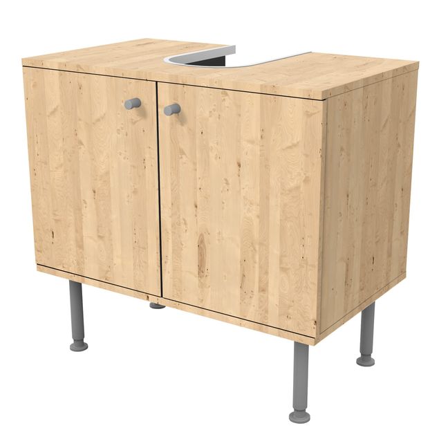 Wash basin cabinet design - Apple Birch