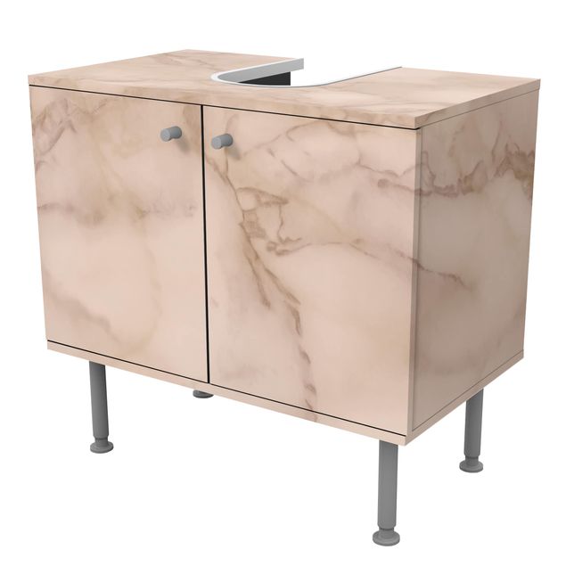 Wash basin cabinet design - Marble Look Grey Brown