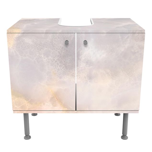 Wash basin cabinet design - Onyx Marble