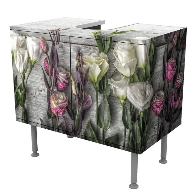 Wash basin cabinet design - Tulip-Rose Shabby Wood Look