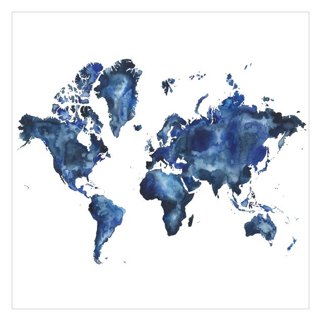Wallpaper - Water World Map Light