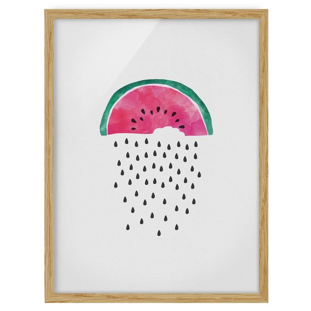 Framed poster - Watermelon Rain