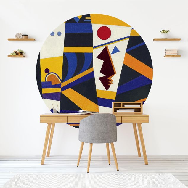 Self-adhesive round wallpaper - Wassily Kandinsky - Binding