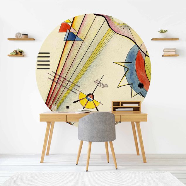 Self-adhesive round wallpaper - Wassily Kandinsky - Significant Connection