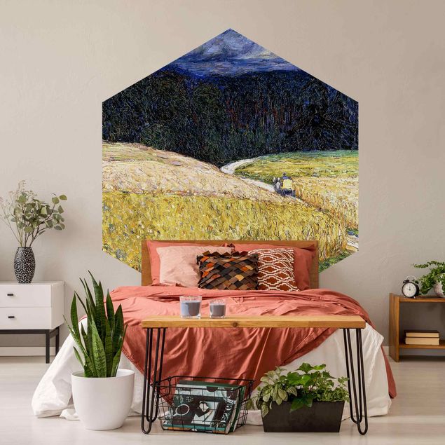 Self-adhesive hexagonal pattern wallpaper - Wassily Kandinsky - Stormy Mood