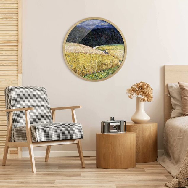 Circular framed print - Wassily Kandinsky - Stormy Mood