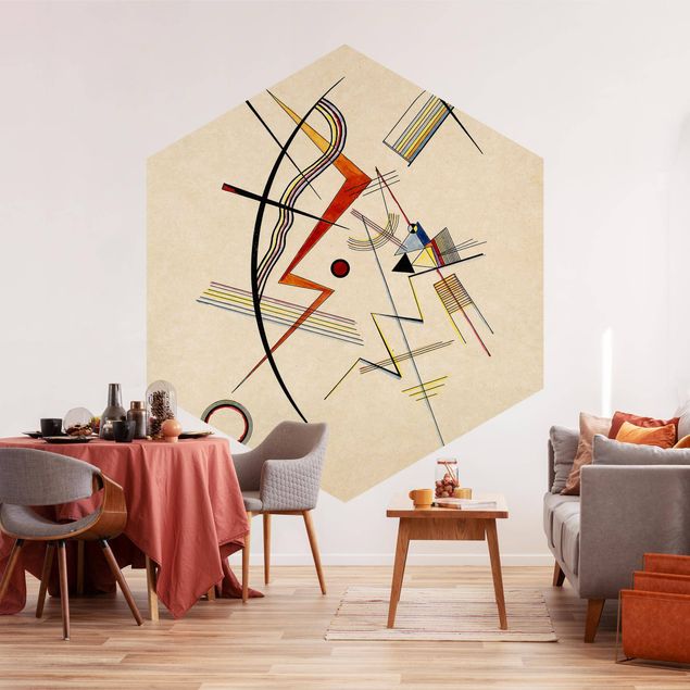Self-adhesive hexagonal pattern wallpaper - Wassily Kandinsky - Annual Gift