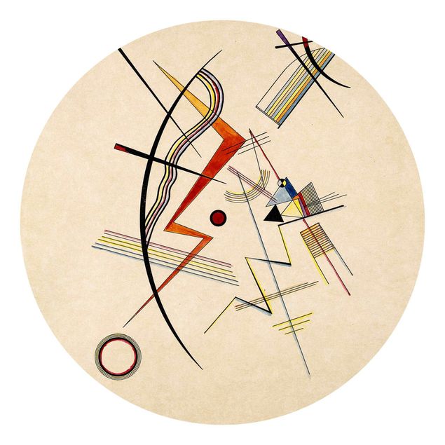 Self-adhesive round wallpaper - Wassily Kandinsky - Annual Gift to the Kandinsky Society