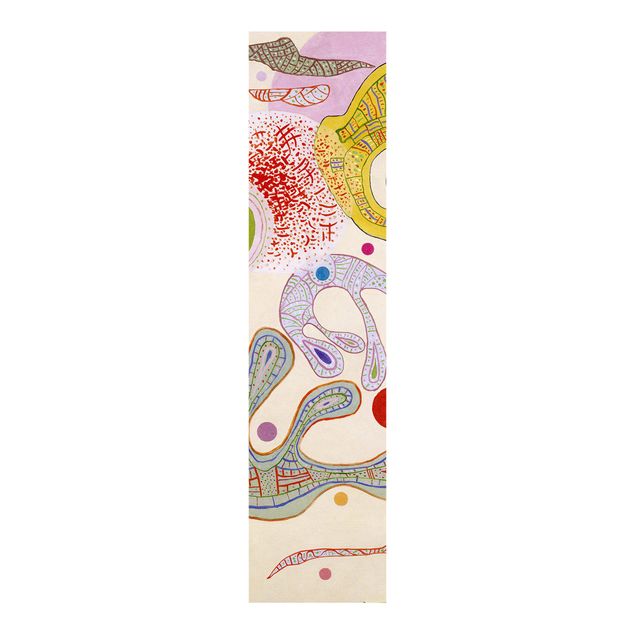 Sliding panel curtains set - Wassily Kandinsky - Capricious Forms