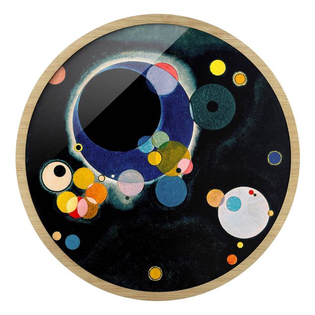 Circular framed print - Wassily Kandinsky - Sketch Circles