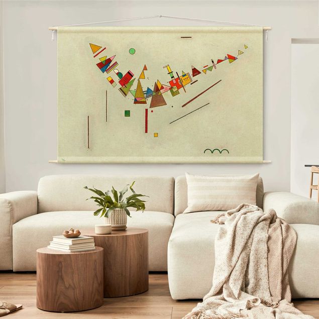 extra large tapestry wall hangings Wassily Kandinsky - Angular Momentum