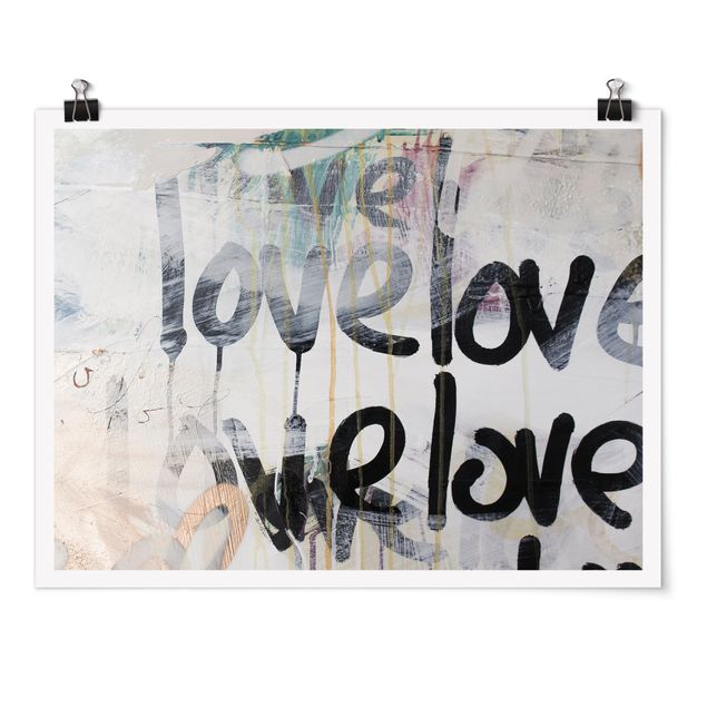 Poster art print - We love Graffiti
