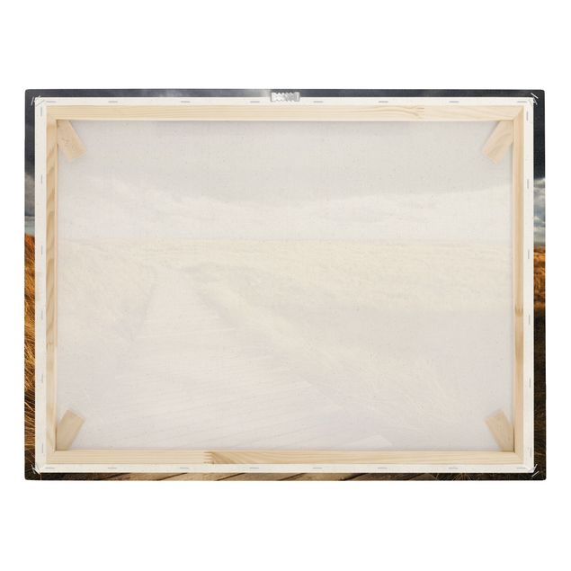 Natural canvas print - Path Between Dunes - Landscape format 4:3
