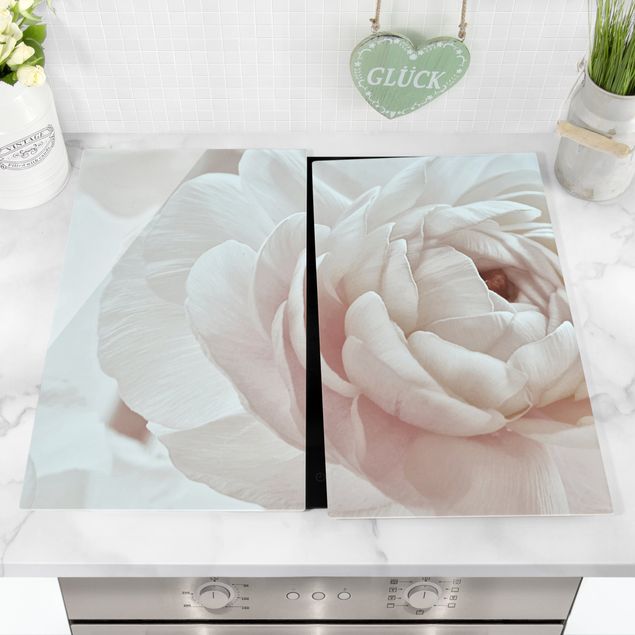 Stove top covers - White Flower In An Ocean Of Flowers