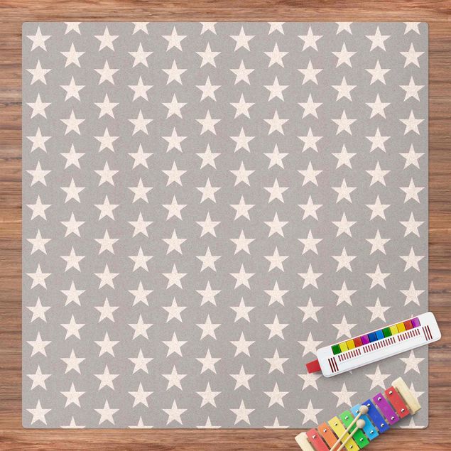modern area rugs White Stars On Gray Background