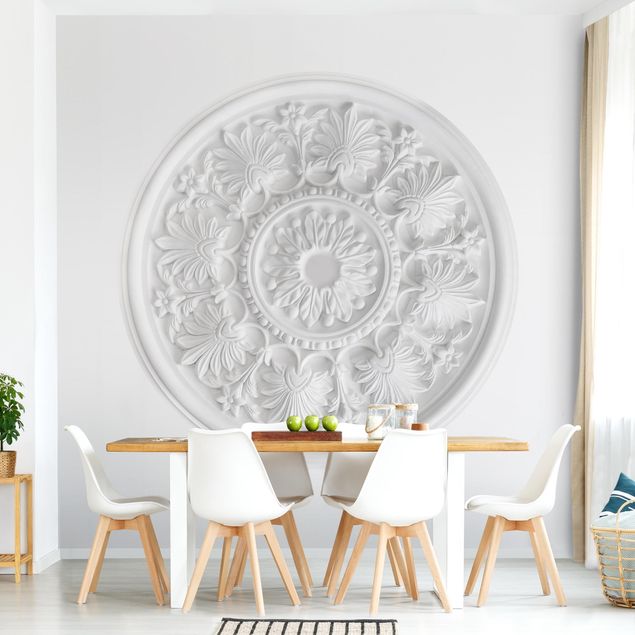 Wallpapers White Stucco In A Circle