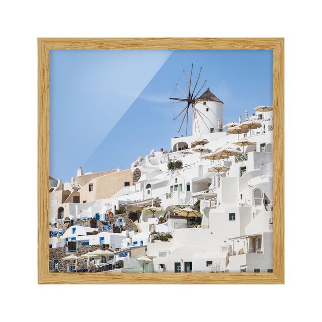 Framed poster - White Greece