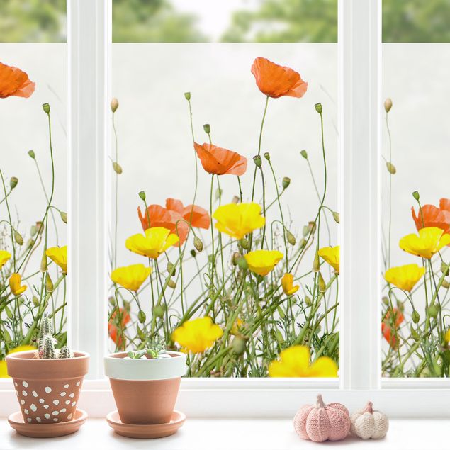 Window decoration - Wild Flowers