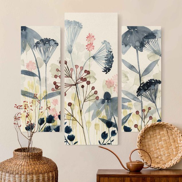 Print on canvas - Wild Flowers Watercolour I