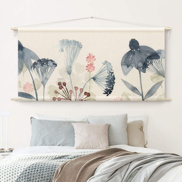 modern tapestry Wild Flowers Watercolour I