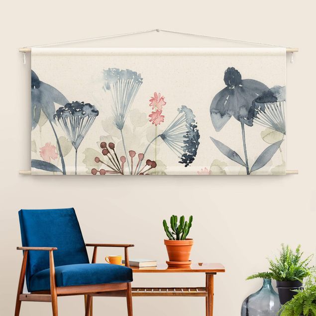 extra large tapestry Wild Flowers Watercolour I