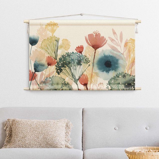 tapestry wall hanging Wild Flowers In Summer I