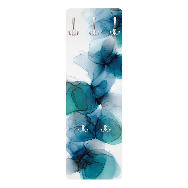 Coat rack modern - Wild Flowers In Blue And Gold