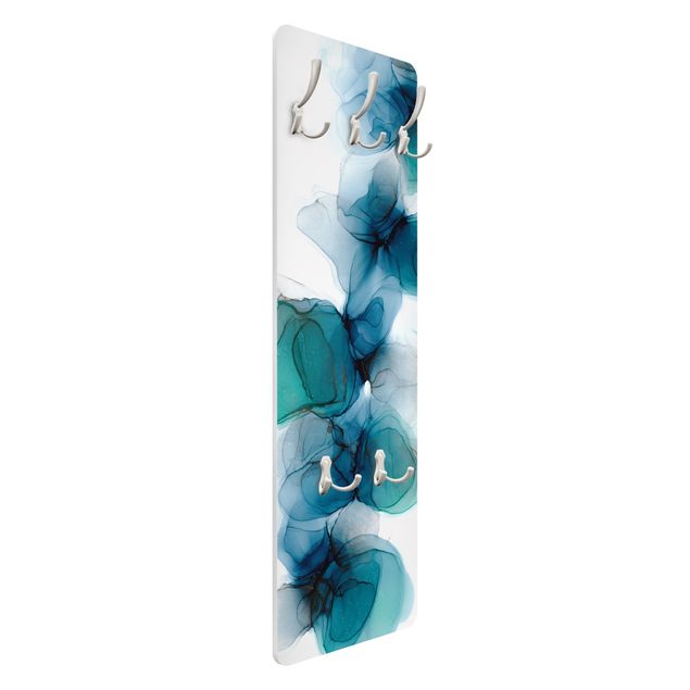 Coat rack modern - Wild Flowers In Blue And Gold