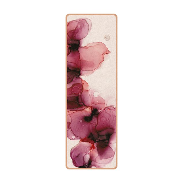 Yoga mat - Wild Flowers In Purple And Gold