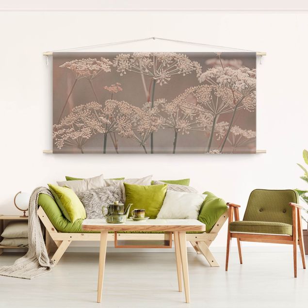 extra large wall tapestry Wild Apiaceae