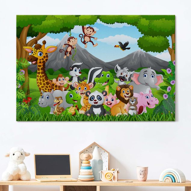 Acoustic art panels Wild Jungle Animals