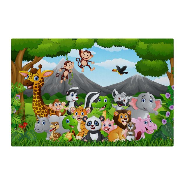 Acoustic art panel - Wild Jungle Animals
