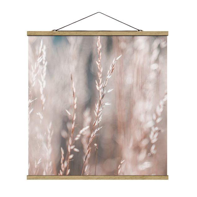 Fabric print with poster hangers - Wild Meadow - Square 1:1