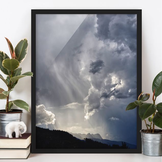 Framed poster - Wild Clouds