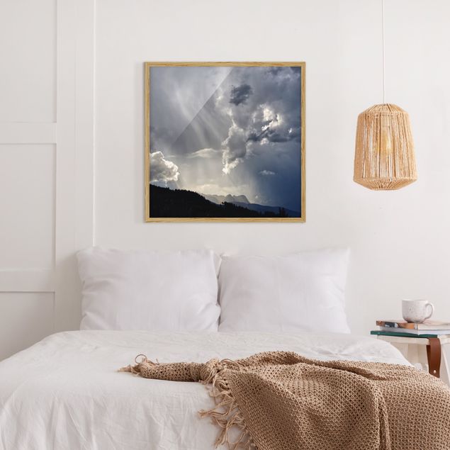 Framed poster - Wild Clouds